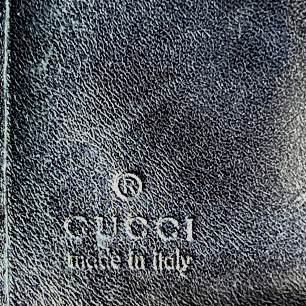 Gucci ®️ Ladies' Sherry Line Trifold Leather Wallet Pre-owned - Picture 5 of 13